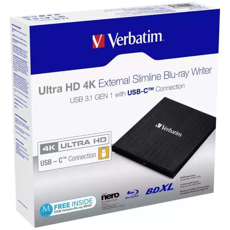 Verbatim 43888 optisches Laufwerk Blu-Ray DVD Combo Schwarz