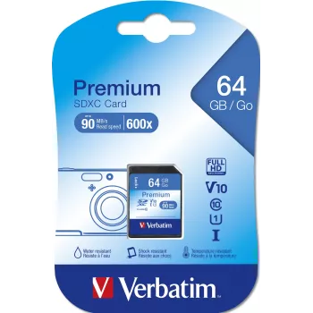Flash-Speicher Verbatim 64GB SDXC VB-SDXC10