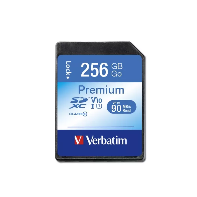 Flash-Speicher Verbatim Premium 256 GB SDXC UHS-I Class 10