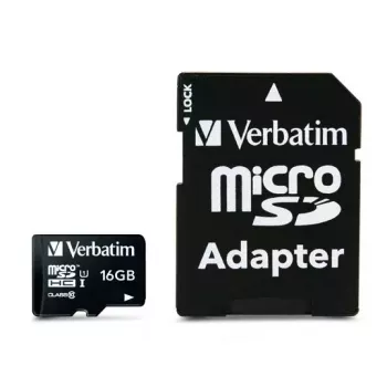 MicroSDHC Verbatim Premium 16 GB Class 10 Schwarz
