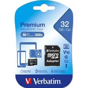 Flash-Speicher Verbatim Premium 32 GB MicroSDHC Class 10 44083