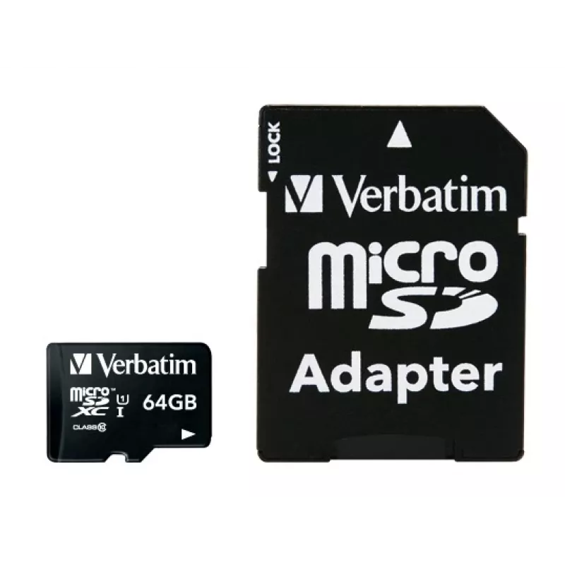 Flash-Speicher Verbatim Premium 64 GB MicroSDXC Class 10
