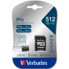 Verbatim Pro U3 512GB Micro SDXC Karte, 512 GB, MicroSDXC, Class 10, UHS-I, 100 MB/s, 90 MB/s