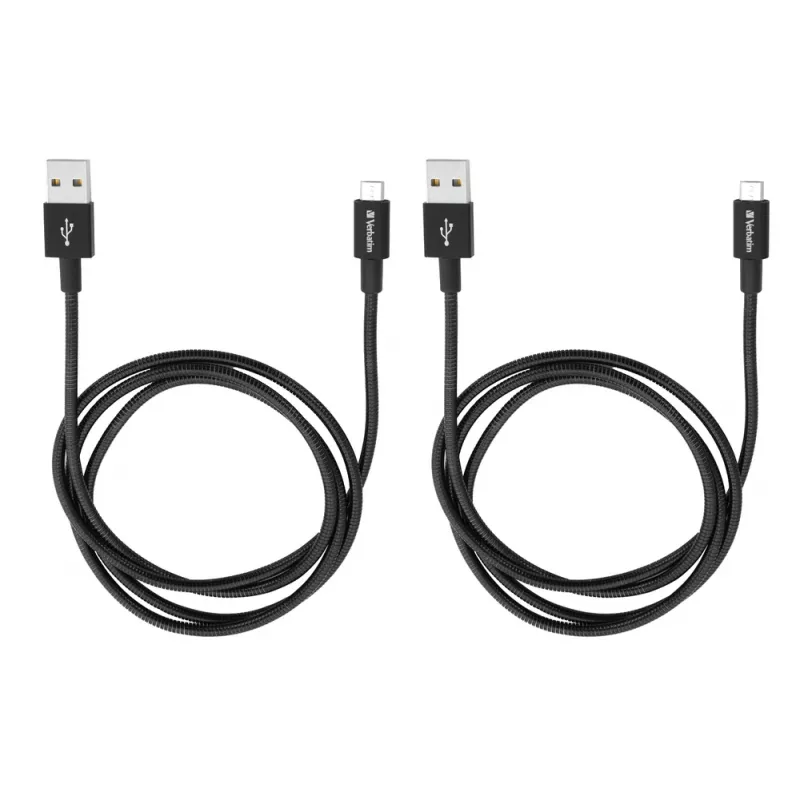 Verbatim 48874 USB-Kabel USB 3.2 Gen 1 (3.1 Gen 1) 1 m Micro-USB A auf USB A Schwarz