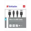 Verbatim 48875 USB-Kabel USB 3.2 Gen 1 (3.1 Gen 1) 1 m Micro-USB A USB A Schwarz
