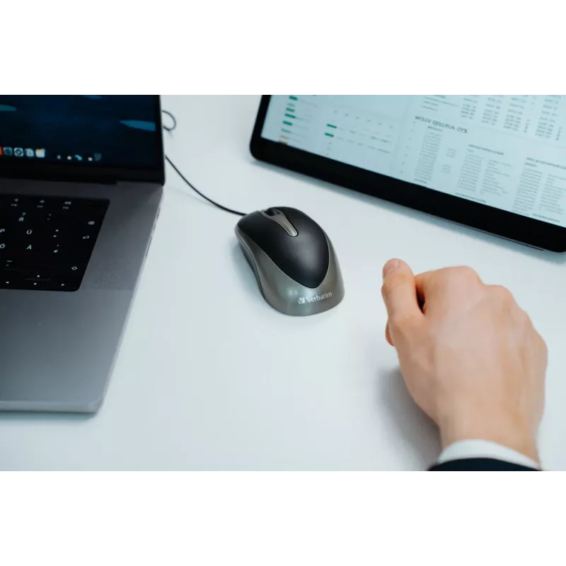 Verbatim 49019 Maus Büro Beidhändig USB Typ-A Optisch 1000 DPI