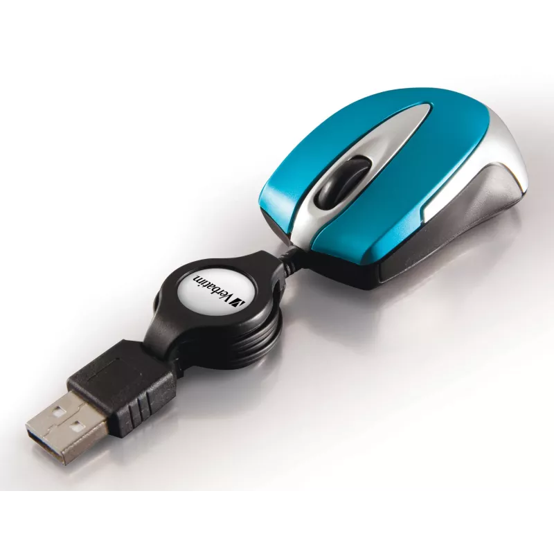 Verbatim Go Mini Maus Büro beidhändig USB Typ-A Optisch 1000 DPI