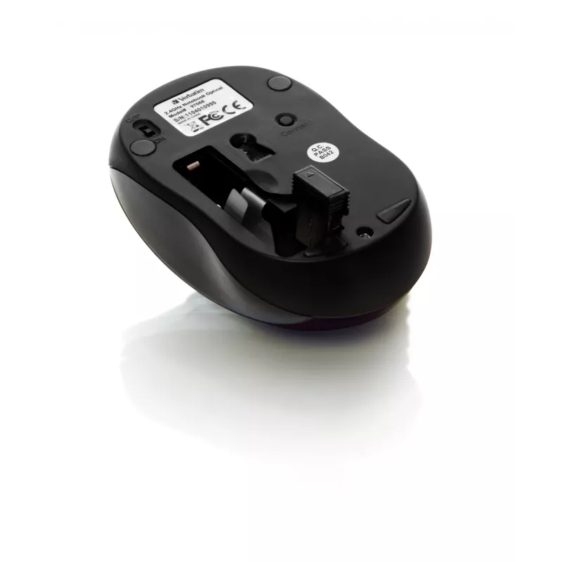 Verbatim Go Nano Maus Büro Beidhändig RF Wireless 1600 DPI