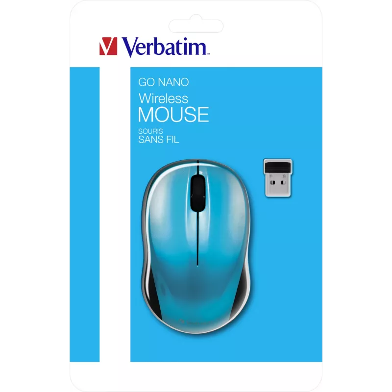 Verbatim Go Nano Maus beidhändig RF Wireless 1600 DPI