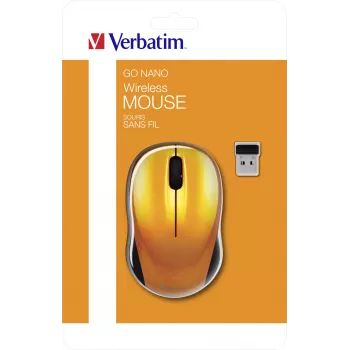 Verbatim Go Nano Maus Office Beidhändig RF Wireless 1600 DPI