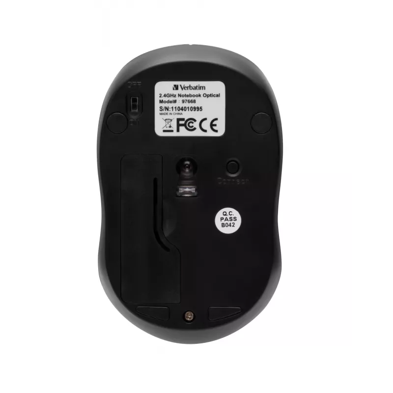 Verbatim Go Nano Maus Office Beidhändig RF Wireless 1600 DPI