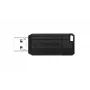 Verbatim PinStripe - USB-Laufwerk 64 GB - Schwarz, 64 GB, USB Typ-A, 2.0, 10 MB/s, Slide, Schwarz