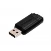 Verbatim PinStripe - USB-Laufwerk 64 GB - Schwarz, 64 GB, USB Typ-A, 2.0, 10 MB/s, Slide, Schwarz