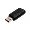 Verbatim PinStripe - USB-Speicherstick 128 GB - Schwarz