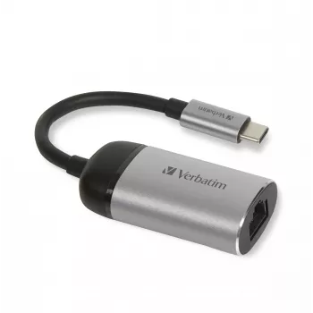Verbatim 49146 Laptop-Dockingstation/Port-Replikator USB 3.2 Gen 1 (3.1 Gen 1) Type-C Schwarz, Silber