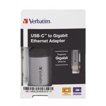 Verbatim 49146 Laptop-Dockingstation/Port-Replikator USB 3.2 Gen 1 (3.1 Gen 1) Type-C Schwarz, Silber