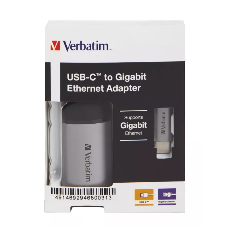 Verbatim 49146 Laptop-Dockingstation/Port-Replikator USB 3.2 Gen 1 (3.1 Gen 1) Type-C Schwarz, Silber