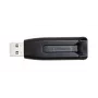 Verbatim V3 - USB 3.0 Drive 256 GB - Schwarz, 256 GB, USB Typ-A, 3.2 Gen 1 (3.1 Gen 1), Slide, 10 g, Schwarz