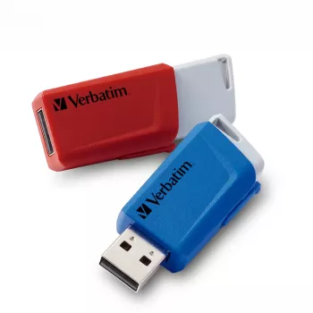 Verbatim Store 'n' Click - USB-Laufwerk 2.0 (3.2 GEN1) - 2x32 GB - Rot/Blau