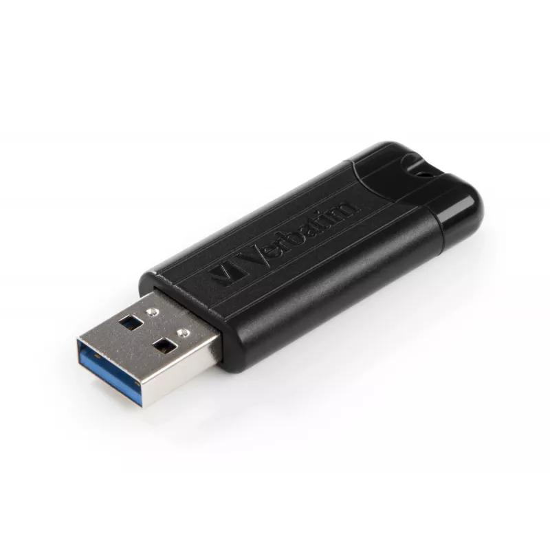 Verbatim PinStripe 3.0 - USB 3.0 Stick 16 GB – Schwarz, 16 GB, USB Typ-A, 3.2 Gen 1 (3.1 Gen 1), Slide, 7 g, Schwarz