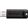 Verbatim PinStripe 3.0 - USB 3.0 Laufwerk 32 GB – Schwarz, 32 GB, USB Typ-A, 3.2 Gen 1 (3.1 Gen 1), Slide, 7 g, Schwarz