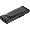 Verbatim Slider - USB-Stick 128 GB - Schwarz, 128 GB, 2.0, Slide, 8 g, Schwarz