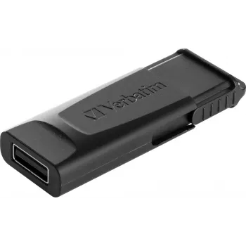 Verbatim Slider - USB-Stick 128 GB - Schwarz, 128 GB, 2.0, Slide, 8 g, Schwarz