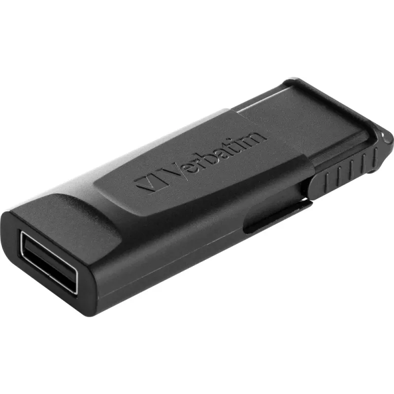 Verbatim Slider - USB-Stick 128 GB - Schwarz, 128 GB, 2.0, Slide, 8 g, Schwarz