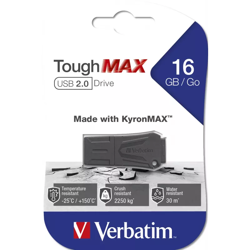 Verbatim ToughMAX - USB-Stick 16 GB - Schwarz