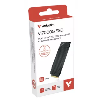 Verbatim Vi7000G PCIe NVMe M.2 SSD 2 TB – Die ultimative Gaming-Lösung