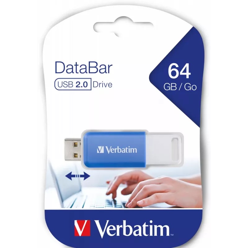Verbatim V DataBar USB-Stick 64 GB USB Typ-A 2.0 Blau