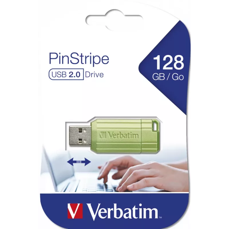 Verbatim PinStripe USB-Stick 128 GB USB Typ-A 2.0 Grün