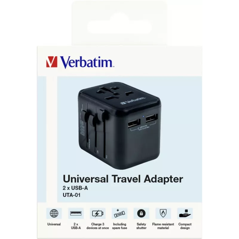 Verbatim 49543 Netzadapter Universal Schwarz