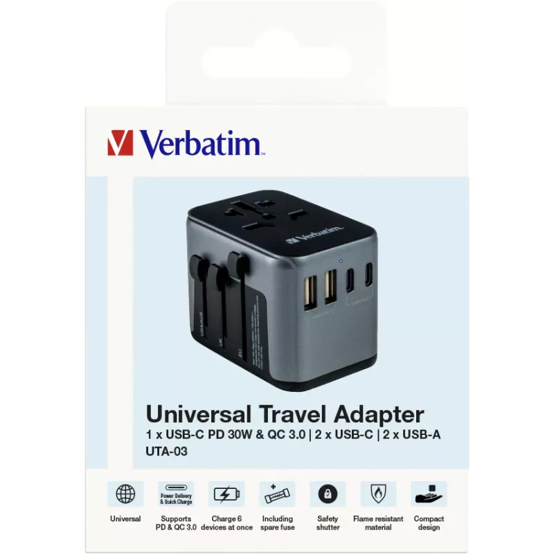 Verbatim 49545 Netzteil-Adapter Universal