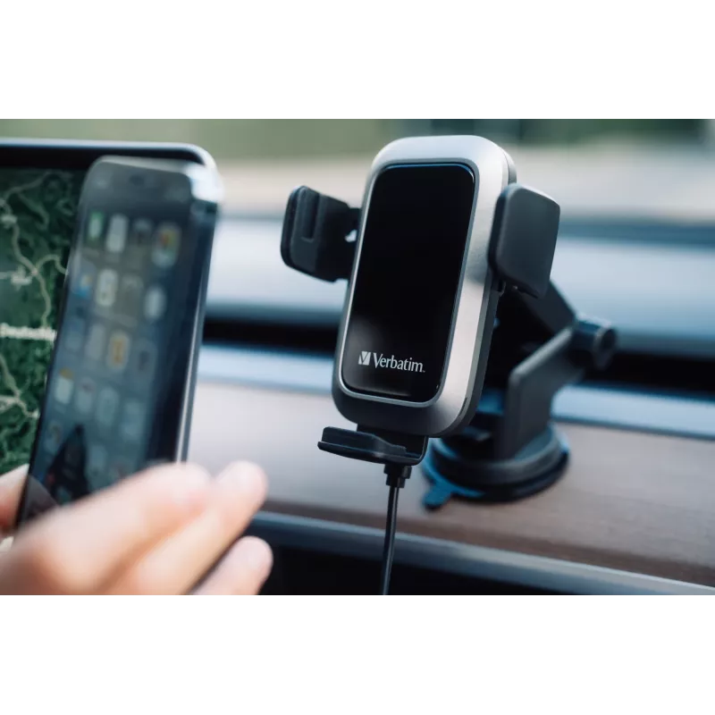 Verbatim FWC-03 Pro Qi Fast Wireless Autoladegerät retail Schwarz