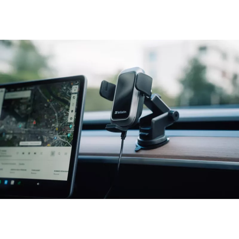 Verbatim FWC-03 Pro Qi Fast Wireless Autoladegerät retail Schwarz