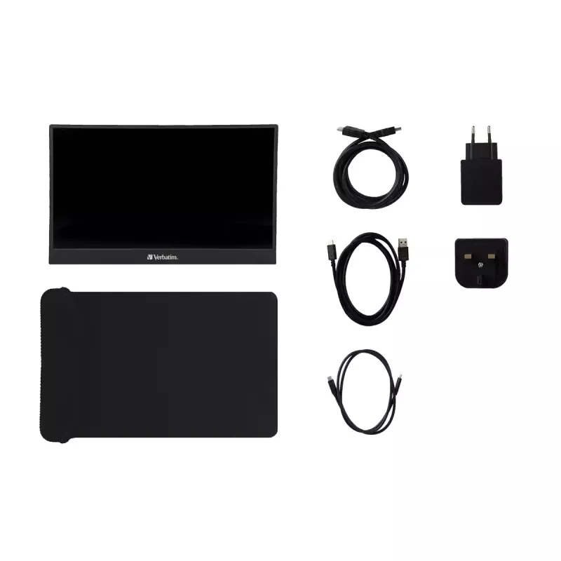 Verbatim 49590 Computermonitor 35,6 cm (14 Zoll) 1920 x 1080 Pixel Full HD LCD Schwarz