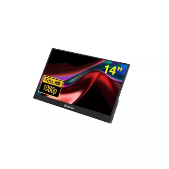 Verbatim 49590 Computermonitor 35,6 cm (14 Zoll) 1920 x 1080 Pixel Full HD LCD Schwarz