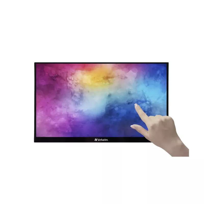 Verbatim 49591 Computermonitor 35,6 cm (14 Zoll) 1920 x 1080 Pixel Full HD LCD Touchscreen Schwarz