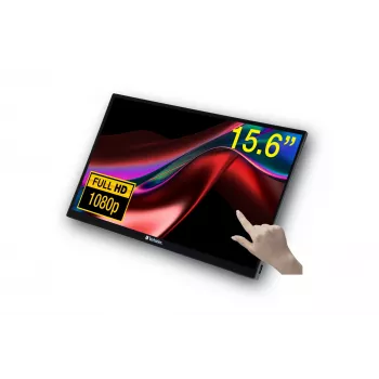 Verbatim 49592 Computermonitor 39,6 cm (15,6″) 1920 x 1080 Pixel Full HD LCD Touchscreen Schwarz