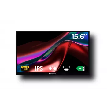 Verbatim 49592 Computermonitor 39,6 cm (15,6″) 1920 x 1080 Pixel Full HD LCD Touchscreen Schwarz