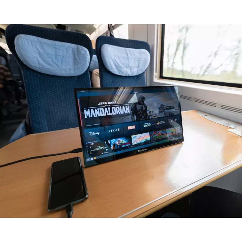 Verbatim 49593 Computer-Bildschirm 43,9 cm (17,3 Zoll) 1920 x 1080 Pixel Full HD LCD Touchscreen Schwarz