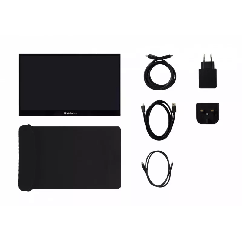 Verbatim 49593 Computer-Bildschirm 43,9 cm (17,3 Zoll) 1920 x 1080 Pixel Full HD LCD Touchscreen Schwarz