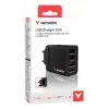 Verbatim 49700 mobiles Ladegerät Universal Schwarz AC Schnellladung Innenbereich
