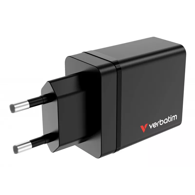 Verbatim 49700 mobiles Ladegerät Universal Schwarz AC Schnellladung Innenbereich