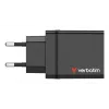 Verbatim 49700 mobiles Ladegerät Universal Schwarz AC Schnellladung Innenbereich