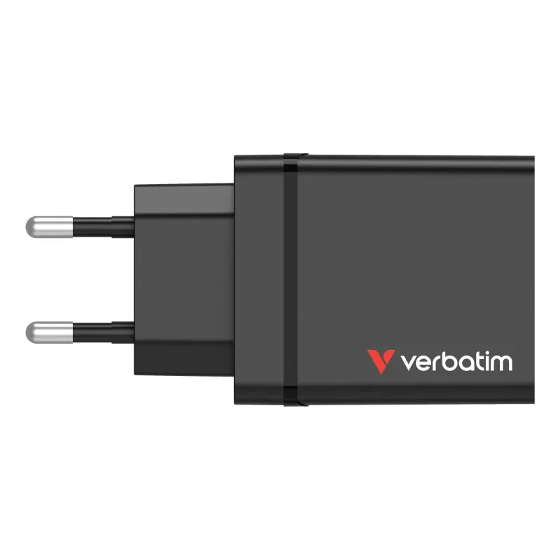 Verbatim 49700 mobiles Ladegerät Universal Schwarz AC Schnellladung Innenbereich