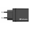 Verbatim 49700 mobiles Ladegerät Universal Schwarz AC Schnellladung Innenbereich