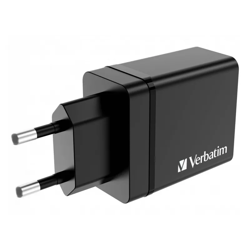 Verbatim 49700 mobiles Ladegerät Universal Schwarz AC Schnellladung Innenbereich
