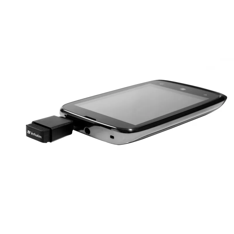Verbatim Nano - USB 2.0 Laufwerk mit Micro USB Adapter 32 GB - Schwarz